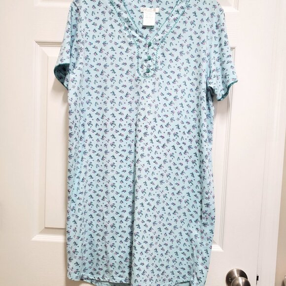 Blue Flowered Nightgown - Picture 1 of 2